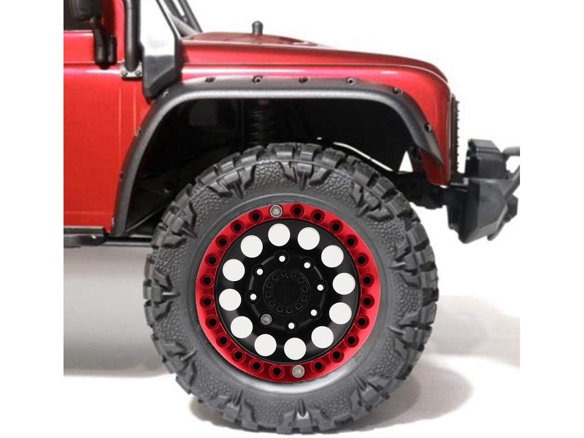 Piezas De Llantas Beadlock De Aluminio De 0,9 Pulgadas Para Coche Rc Crawler Scx10/10 - Acabado