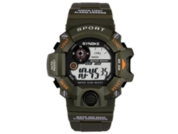 Reloj Electrónico Multifuncional Impermeable Con Pantalla Digital Synoke (verde Ejército)
