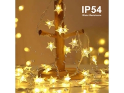 2026-luz De Cuadrilátero Hada 3m/9.8pies 20leds Estrellas Flexible Ip54 Interior Exterior Fiesta Regalo