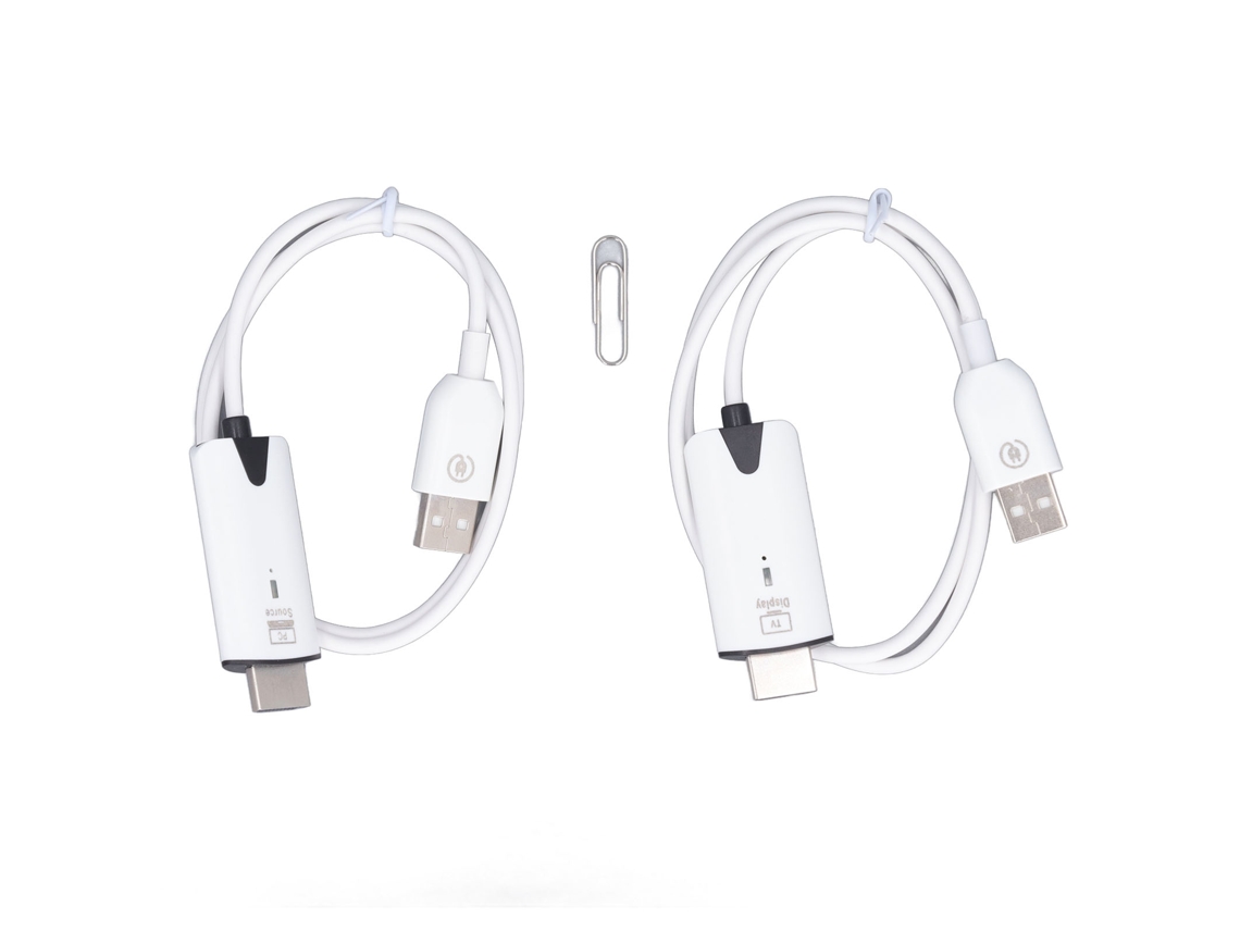 Interfaz Multimedia Inalámbrica, Transmisor Y Receptor Hd 1080p, Extensor Plug And Play, Alcance De 30 M.