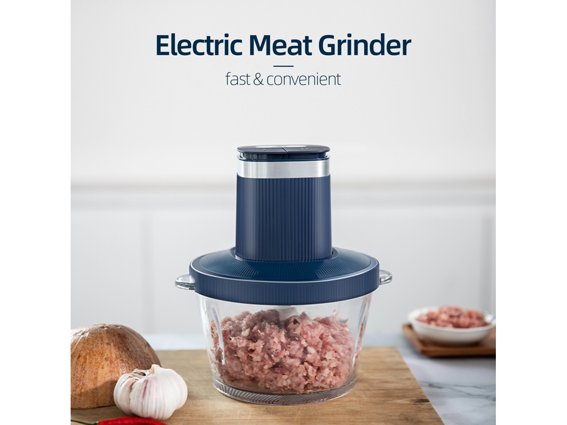 Picadora de carne eléctrica de 300 W con 4 cuchillas