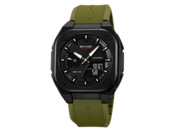 Elegante reloj de pulsera electrónico con temporizador de cuenta regresiva analógico/digital, resistente al agua y con luz de fondo.