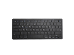 Teclado Inalámbrico Bluetooth Ultradelgado Con 78 Teclas Silenciosas Para Oficina, Ordenador, Portátil Y Tableta - Negro