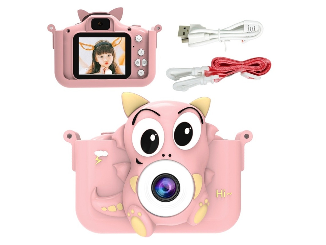 Cámara HD para niños con cámara dual y dinosaurio que puede tomar fotos y grabar videos Yizhood