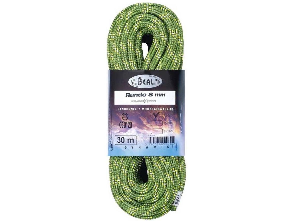 Cuerda De Escalada BEAL Cordas Rando (Verde - 30 m)