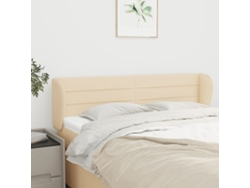 Cabecero De Tela Color Crema 147x23x78/88 Cm
