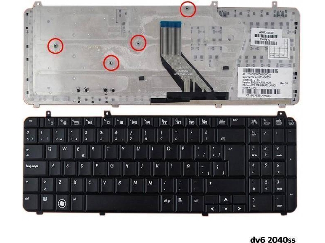 Teclado para Portátil HP Pavilion Dv6-2040Ss