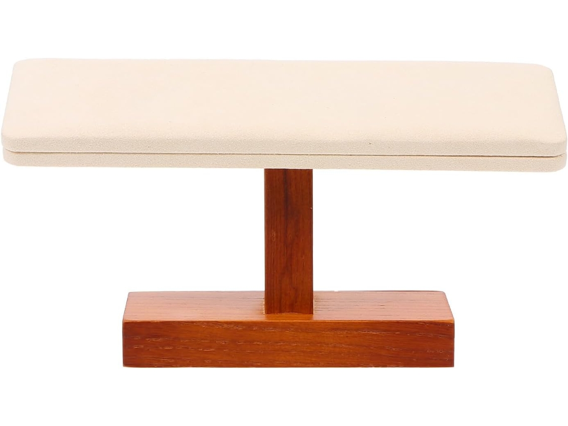 Soporte De Madera Blanca Para Exhibir Y Guardar Relojes De Pulsera, Diseño Sencillo, Hecho A Mano.