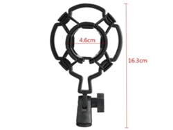 Soporte Universal De Plástico Antichoque Para Micrófono, Con Pinza Para Micrófonos De Condensador De Diafragma Grande, Ideal Para Uso En Estudio.