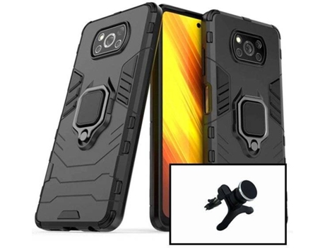 Kit Soporte Magnético y Funda Xiaomi Poco X3 NFC Negro