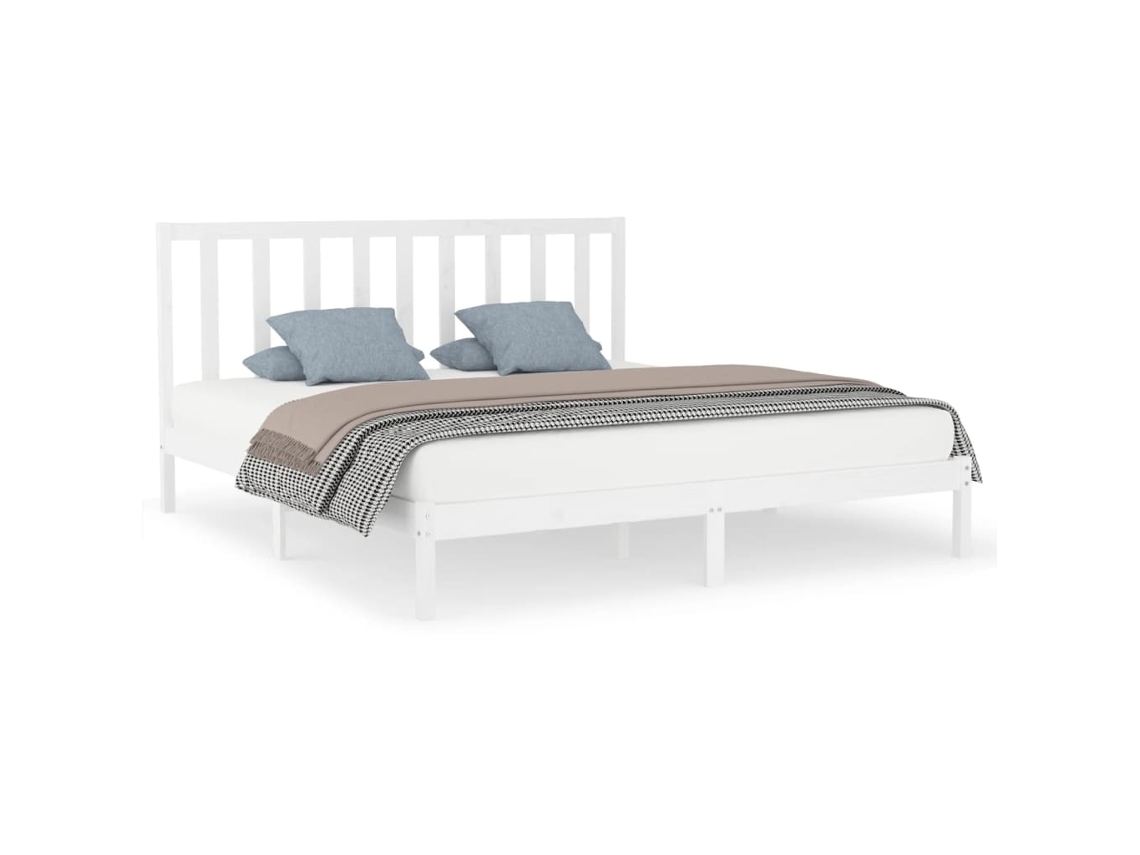 Marco de Cama Madera Blanco (200x200cm)
