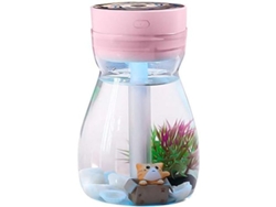 Humidificador Usb Con Luz Led Rosa Para Dormitorio, Oficina, Aromaterapia, Diseño Kawaii.