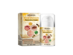 Crema calmante con veneno de abeja para un alivio rápido.