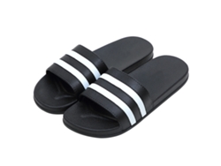 Pantuflas de ducha Baok, ligeras, cómodas, antideslizantes y con puntera abierta, para hombre y mujer, negras, talla 40-41 (aptas para tallas de calzado 39-40).