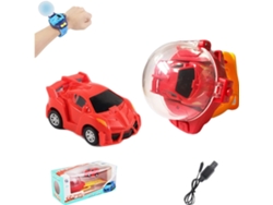 Ats-coche De Control Remoto Con Reloj Juguete De Carga Usb Coche De Carreras Interesante Con Funda Para Niños