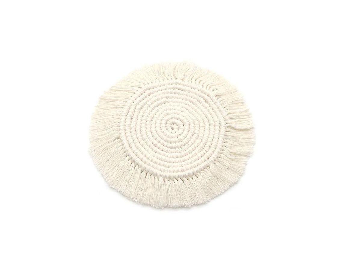 Soportes Para Jarrones De Cuerda De Algodón Tejida A Mano, Antideslizantes, 30x30cm, Redondos, Decoración Para Mesa De Comedor.