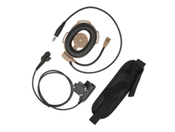 Auriculares Militares De Un Solo Lado Para Hytera Pd-780, Pd-785 Y Pd-788 Con Ptt U94 Y Cable De Pu Duradero.