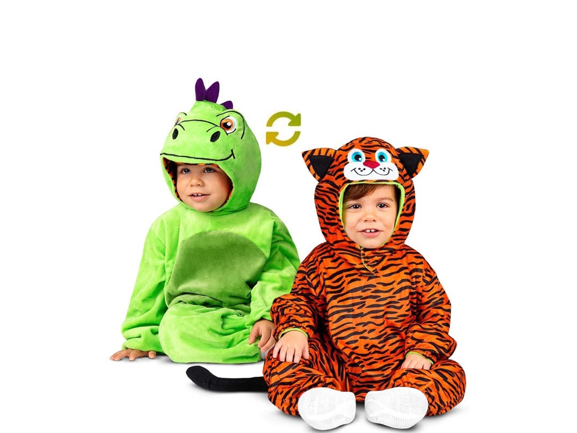 empezar Excesivo Calendario Disfraz de Bebé MOM Dragón-Tigre Reversible (6 - 12 meses)
