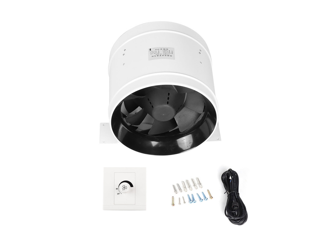 Ventilador antiescombros de 10 pulgadas para hastiales de ático, alta presión, velocidad ajustable.