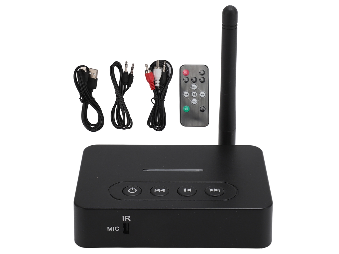 Adaptador Hifi 2 En 1 Bluetooth 5.1 Transmisor Y Receptor Con Control Remoto, Aux, Rca Y Nfc.