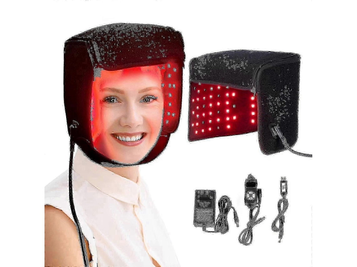 Casco de terapia de luz roja LED infrarroja para uso doméstico: promueve el crecimiento del cabello y previene la caída del cabello GOKOCO