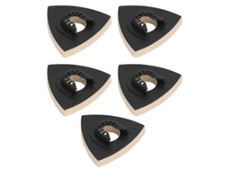 5 Lijas De Lana Para Pulir Con Base De Acero Aleado, Forma Triangular, Para Herramientas Oscilantes.