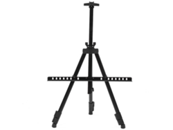Trípode de hierro plegable y ajustable para dibujo, apto para uso en interiores y exteriores.
