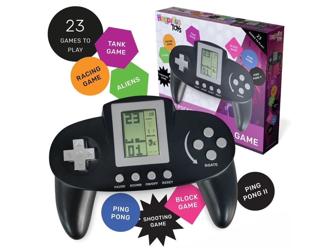 Consola De Juego Compacta Con 23 Juegos Happyfun