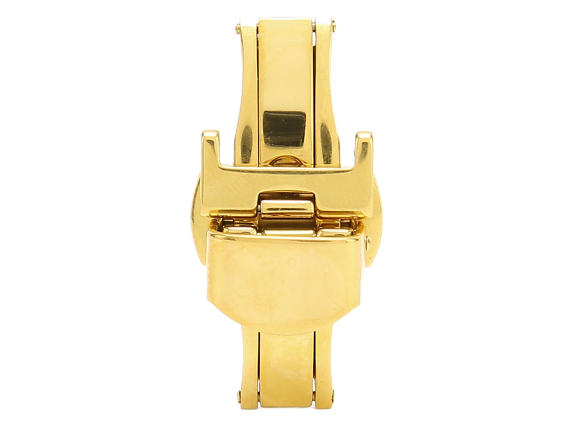 Hebilla De Repuesto Para Pulsera De Reloj De Acero Inoxidable Chapada En Oro De 22 Mm