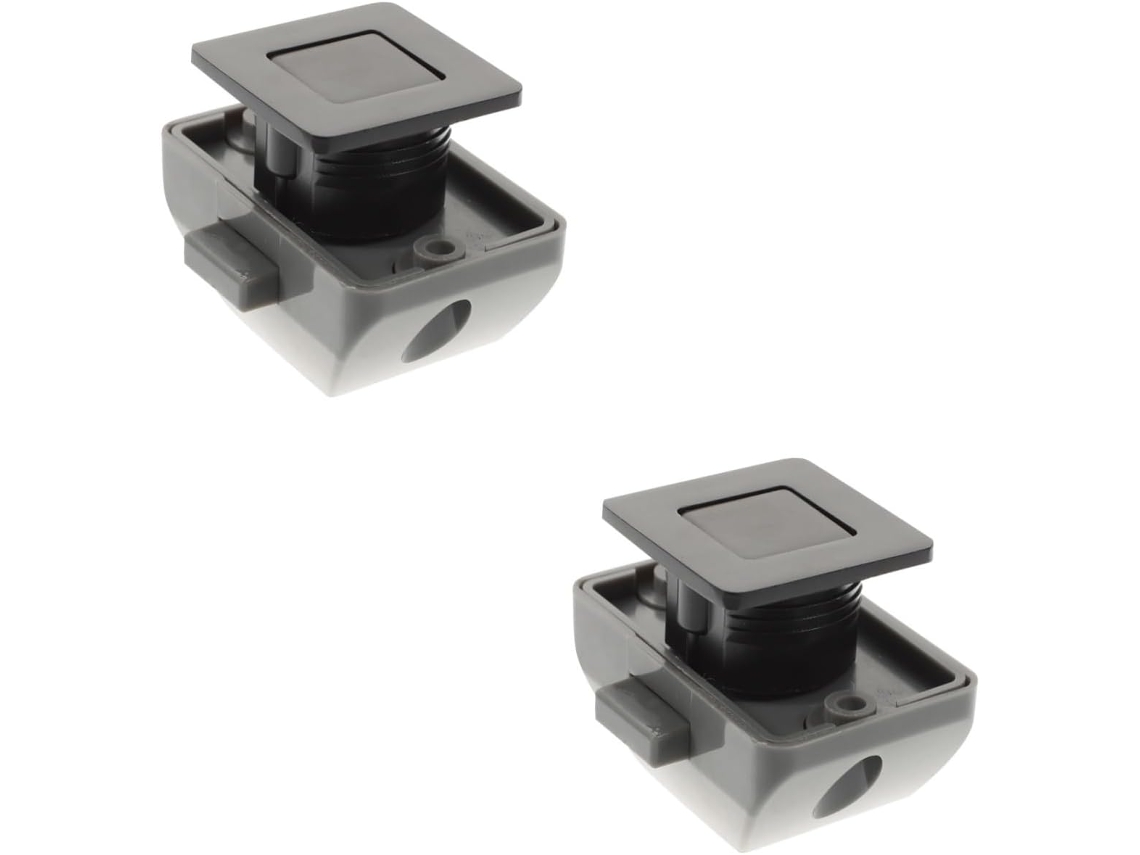 Cerradura De Botón Pulsador Zinc 2 Piezas, Cerradura Discreta Para Armarios Y Autocaravanas, Diseño