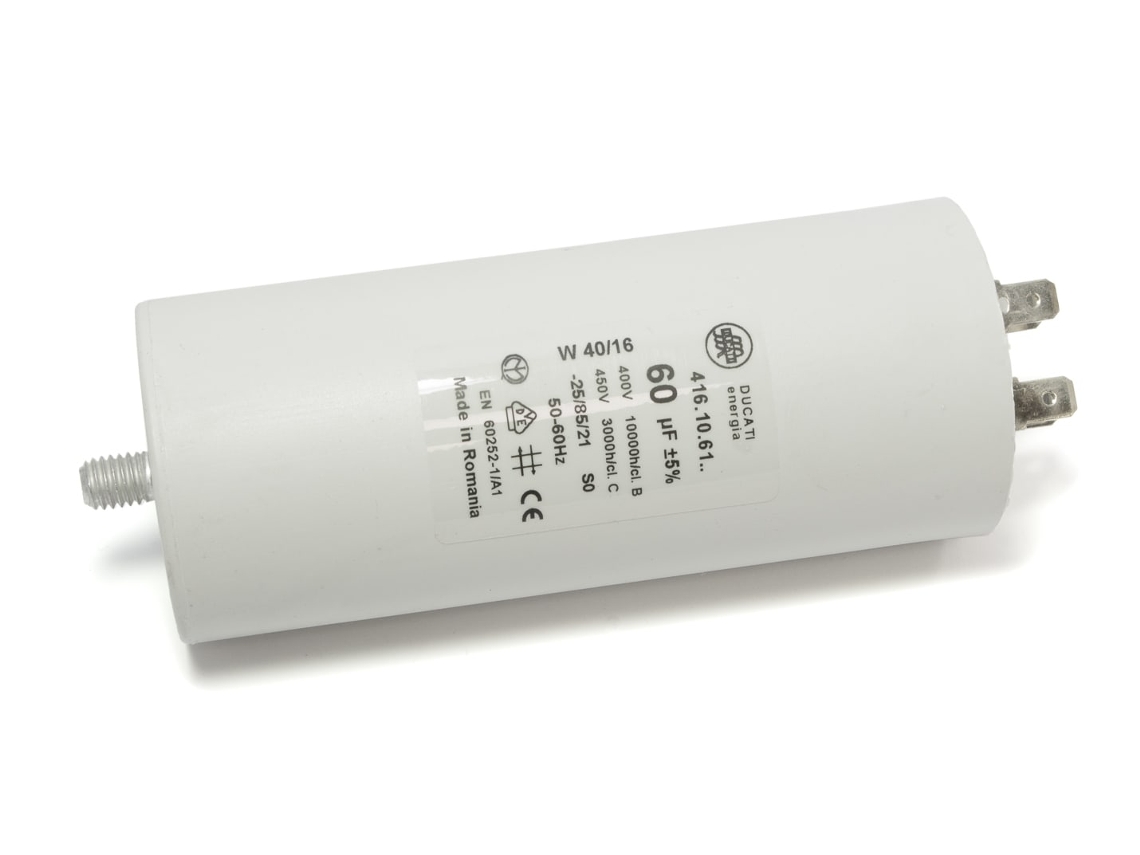Condensador 60µf - Ducati Para Lavadora Cap737un
