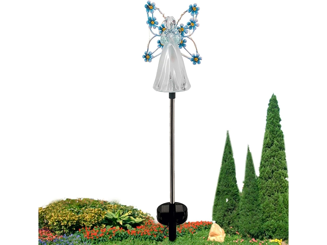 Jardín Solar Genérico Luces De Camino Paisajístico Flower Fairy Angel - Decoración De Tumbas Para Jardín De Hadas Al