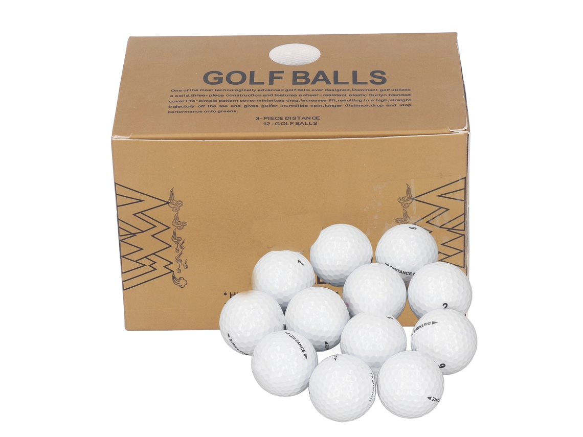 12 Pelotas De Golf Ligeras De Doble Capa Para Practicar - Regalo De Cumpleaños Para Adultos, Hombres Y Mujeres.