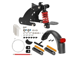 Kit de suspensión trasera para patinete Xiaomi 4 Pro, acero resistente, guardabarros ensanchados, kit OEM rojo
