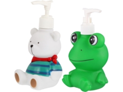 Juego De 2 Dispensadores De Loción Con Bomba De Dibujos Animados, 300 Ml,
