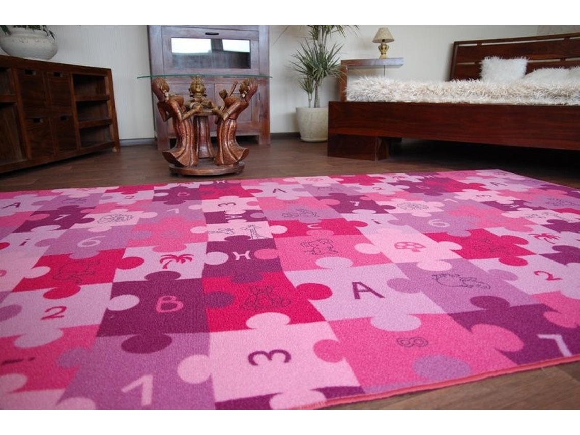Alfombra Infantil Puzle Violeta (200 x 300 cm)