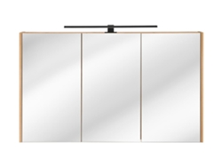 Armarios Con Espejo FURNLUX Classic Madera (Beige, Madera Contrachapada - 120X16X72 Cm)