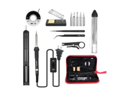 Kit De Soldadura 14 En 1 Con Llave De Soldadura De 60 W, Temperatura Ajustable Y Accesorios.