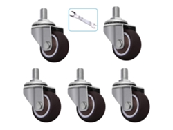 Ruedas Goma 38 Mm 50 Mm Giratorias Para Muebles Ideal Para Uso