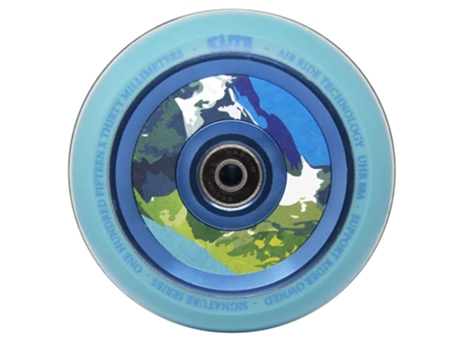 Rodas de Scooter Air Ride Aqua Transparente 115Mmelite Scooters