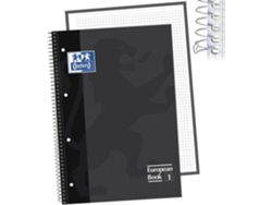 Cuarderno OXFORD Espiral (Negro - A4 - 21x29.7cm)