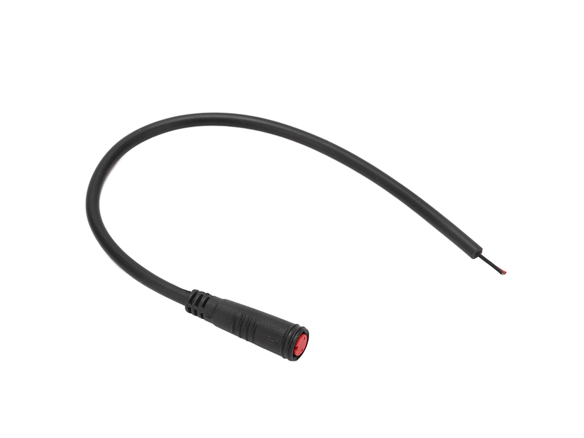 Cabo de extensão Rebe-cable de 2 pinos fêmea à prova d'água para bicicleta elétrica, para acessórios de bicicleta elétrica leves de 200 V CA.