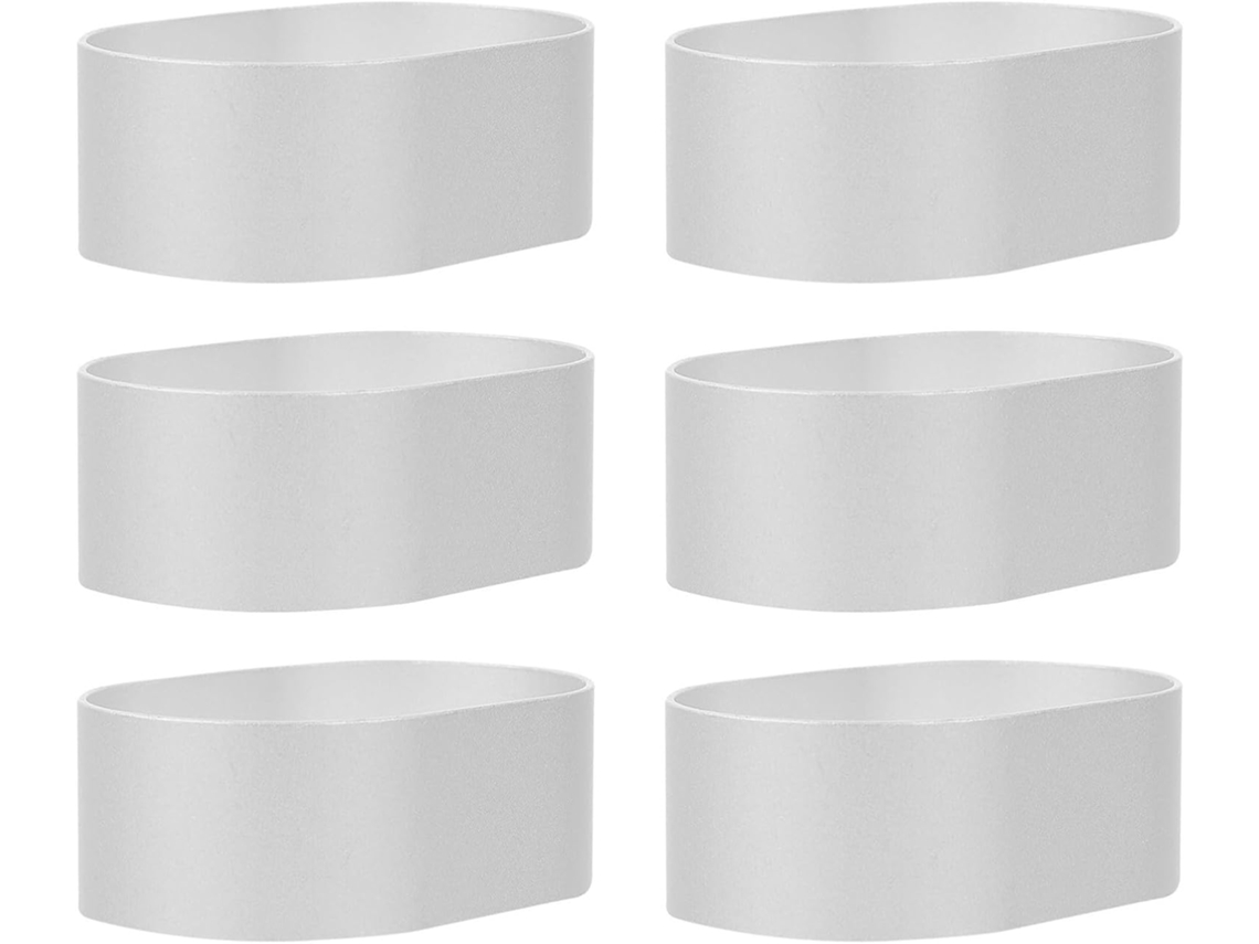 Juego De 6 Moldes Para Hornear Pasteles De Mousse Ovalados De Aleación De Aluminio,s Prueba De Agua, Ideales Para