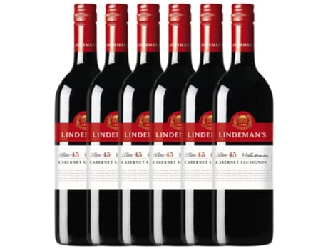 Vino LINDEMAN'S Lindeman'S Bin 45 Cabernet Sauvignon Crianza (0.75 L - 6 unidades)