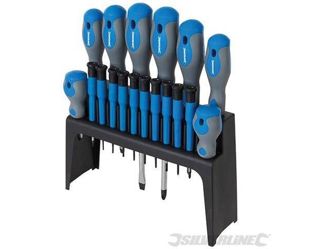 Destornillador SILVERLINE 633940 con 18 piezas