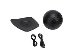Altavoz Bluetooth Portátil Con Diseño De Pelota De Golf, Resistente Al Agua Y Sonido Superior - Negro