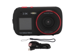 Câmera Digital 72mp Tela Dual Zoom 16x Mp3 Vlog Viagem Compacta Abs Preta