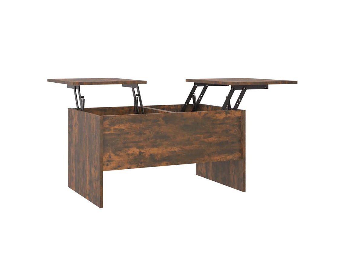 Maison Exclusive - Mesa De Centro Madera De Ingeniería Roble Ahumado 80x50x42,5 Cm