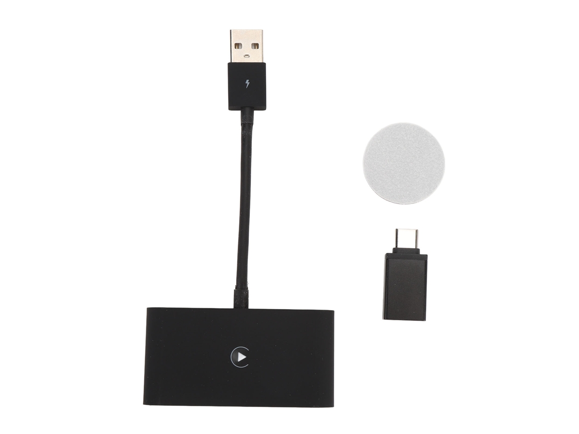 Adaptador Inalámbrico Para Carplay Usb Tipo C Bluetooth 5.0 Convertidor Para Coche Ios 6 Y Superior Negro