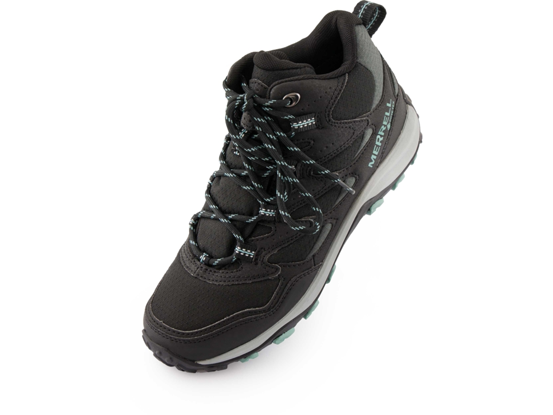 Botas de media caña Merrell West Rim Sport Mid GTX para mujer en negro